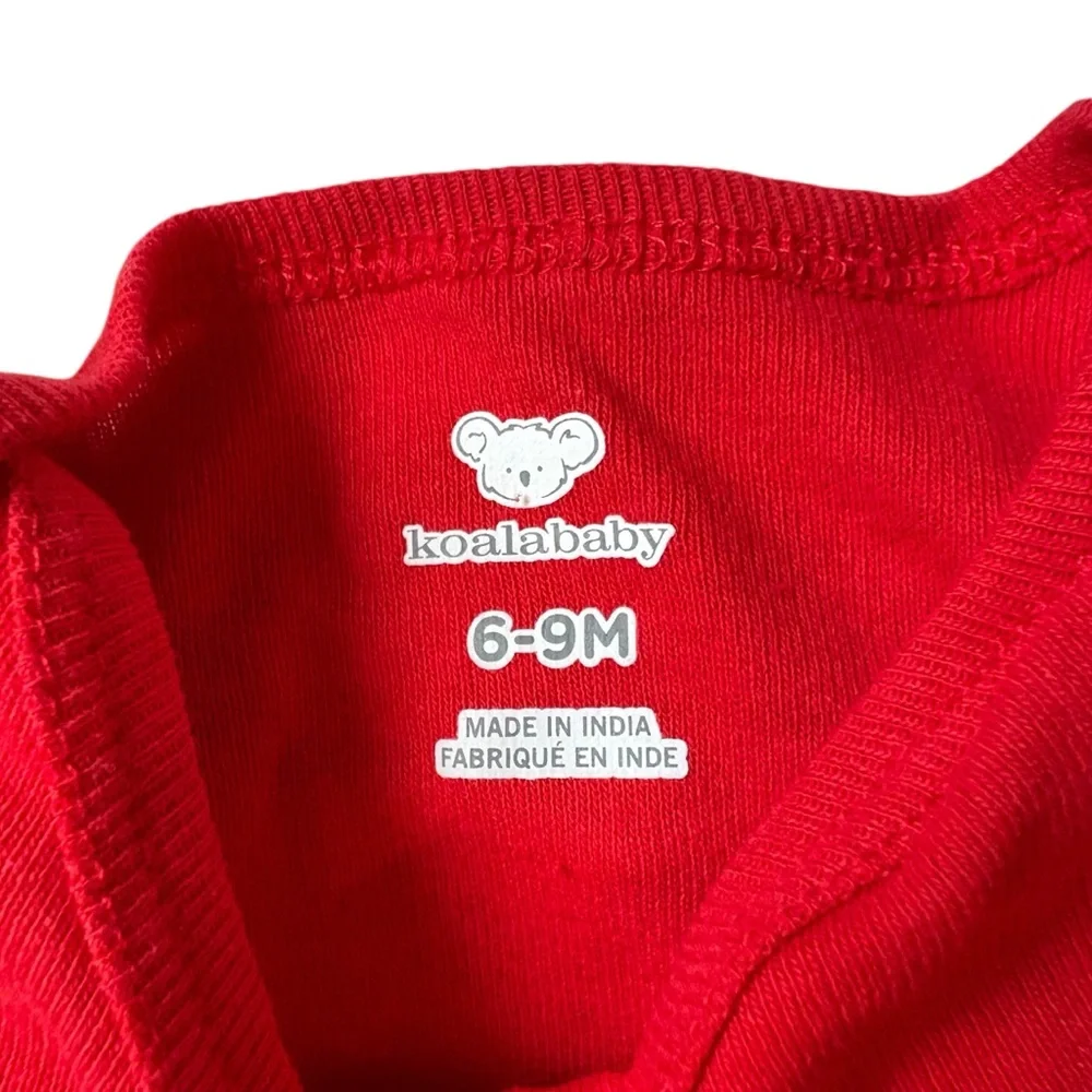 NEW Bundle 6 Koala Baby Winter Holiday Christmas Onsies 6-9 Months‎